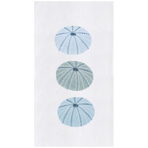 Sea Urchin Shores Kitchen and Bathroom Embroidered Hand Towel
