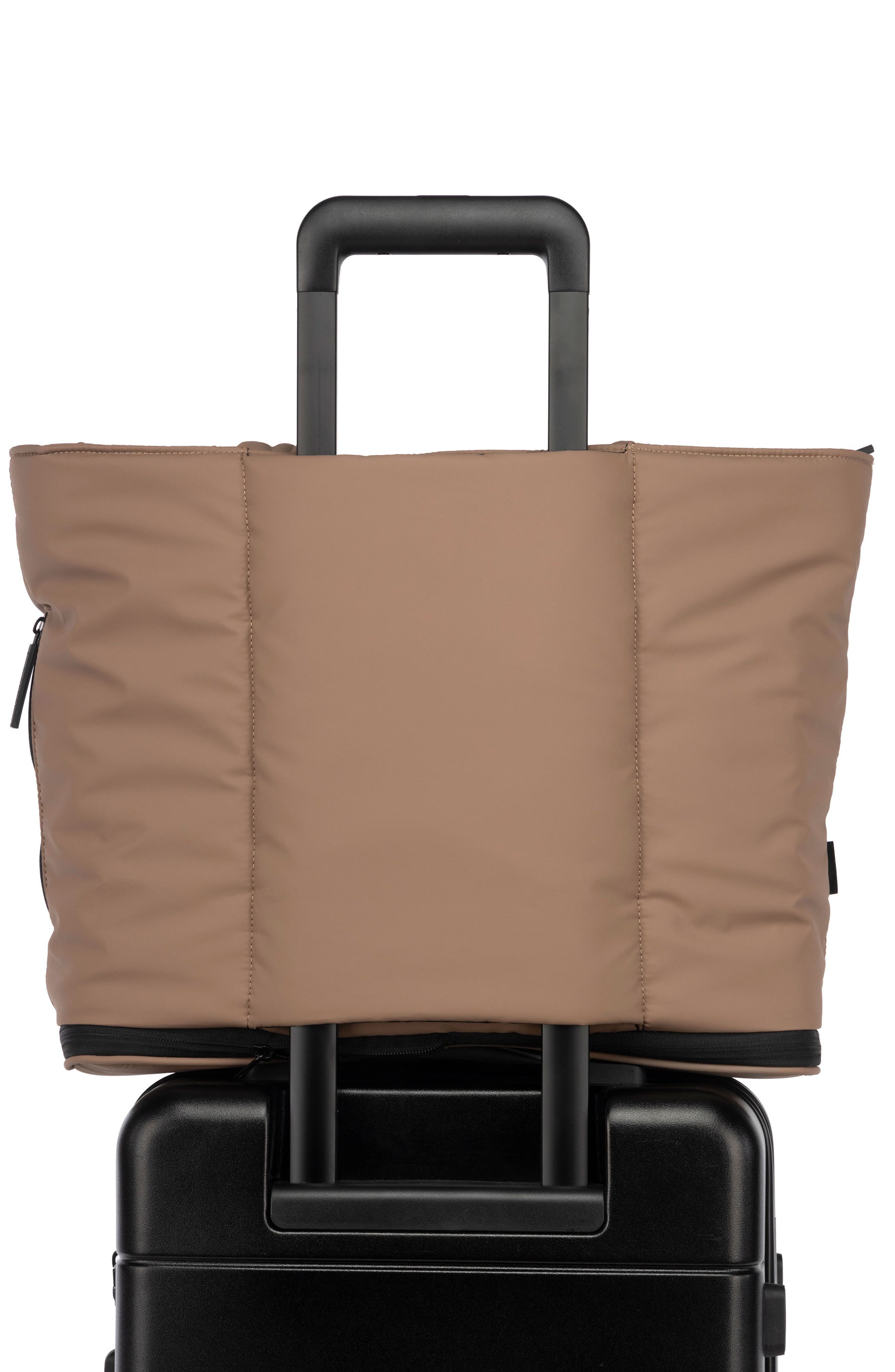 CALPAK Luka Expandable Tote Bag, Alternate, color, Chocolate