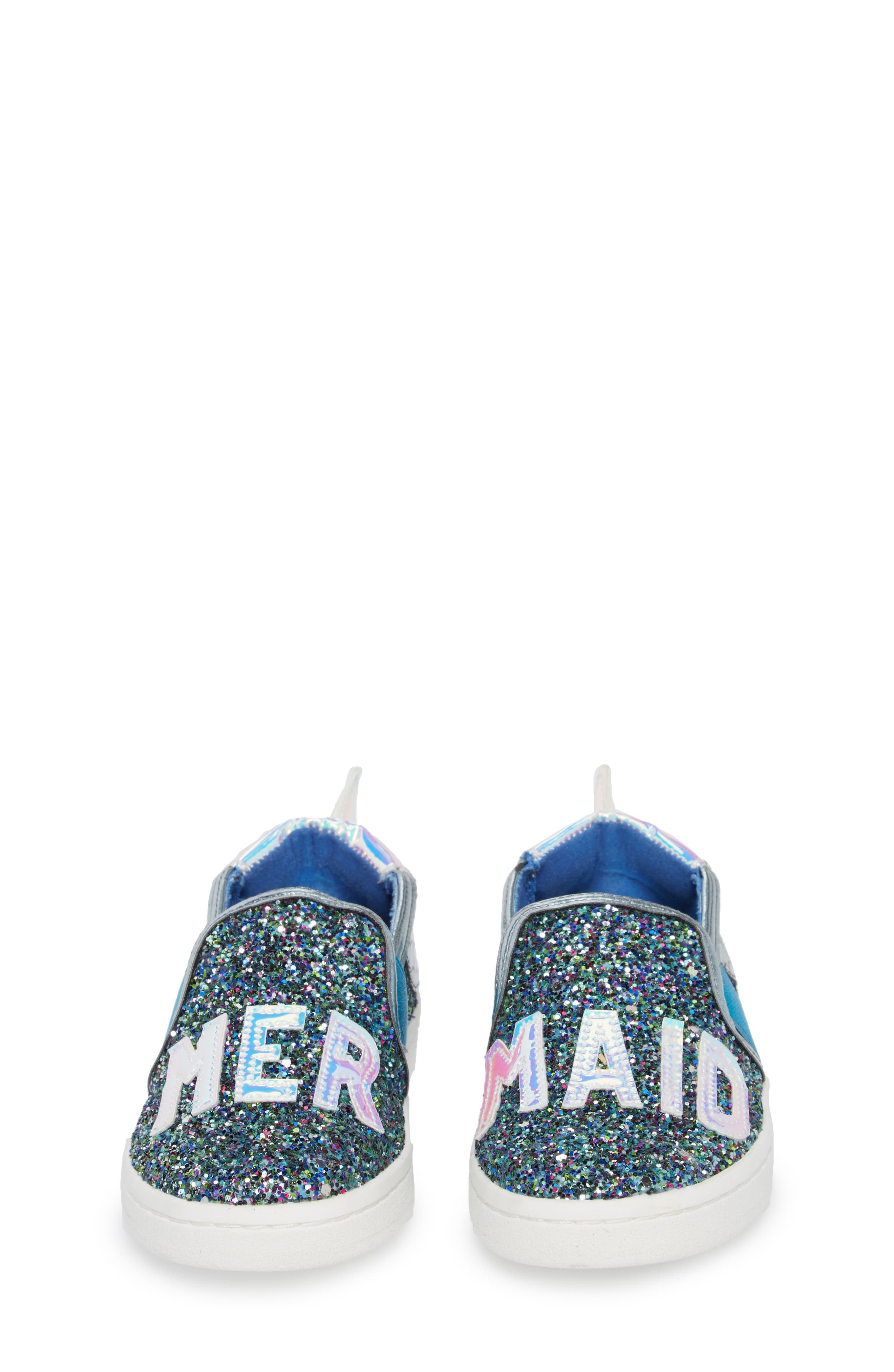 Blane Slip-On Sneaker, Alternate, color, BLUE GLITTER