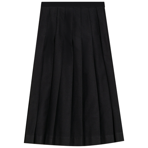 Pleated with Invisible Zipper Skirt