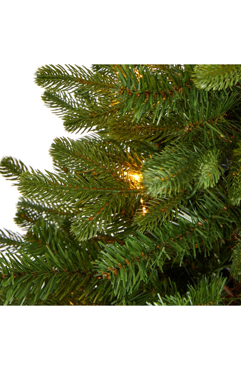 NEARLY NATURAL 3-ft Washington Fir Artificial Christmas Tree with 50 Clear Lights, Alternate, color, Green