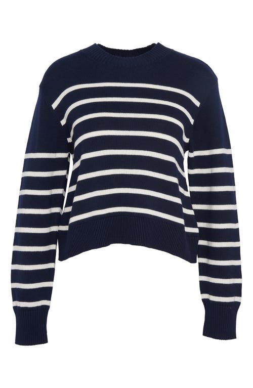 Barbour Emery Knitted Jumper In Navy/cloud