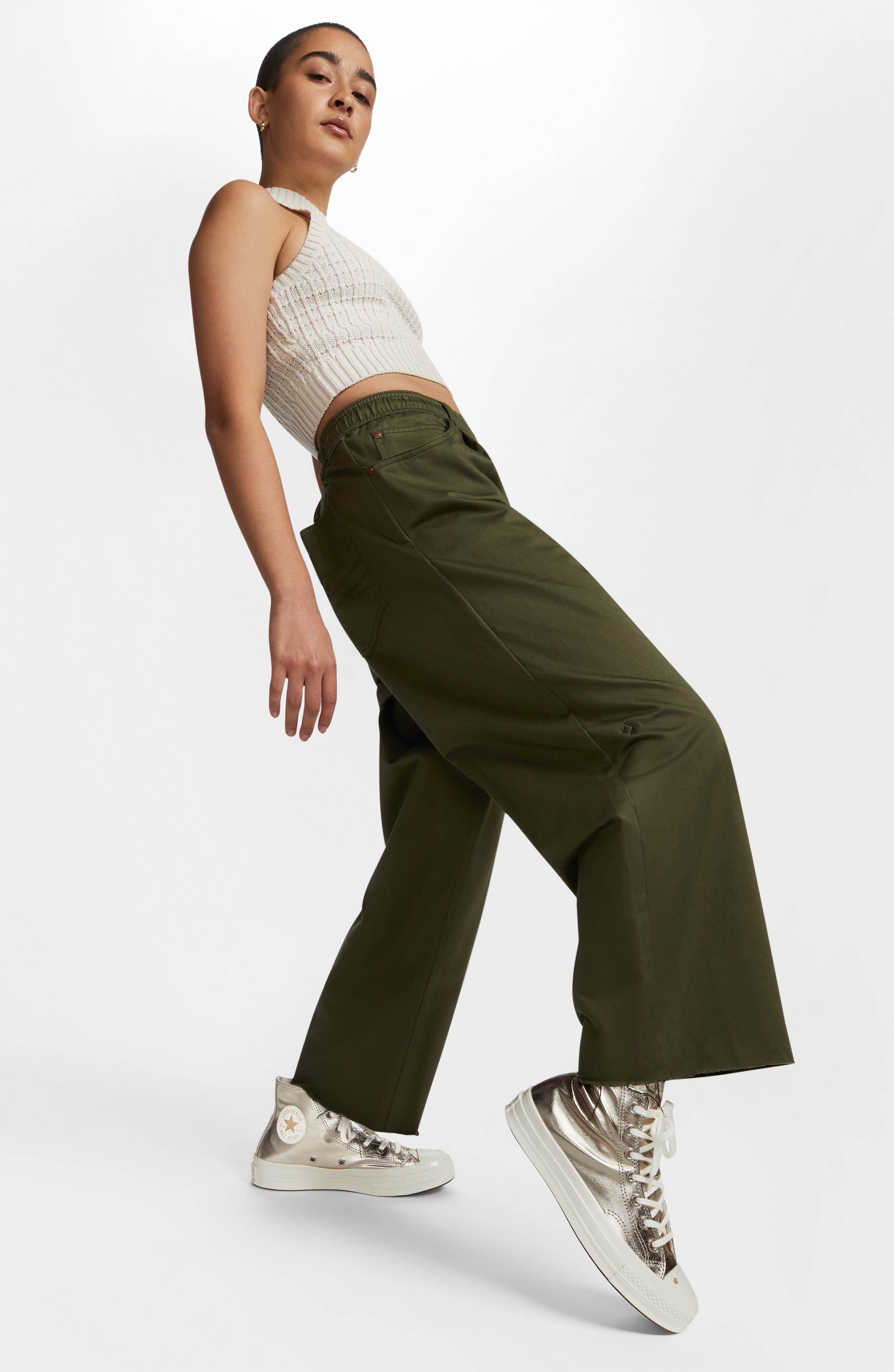 Converse Chuck Taylor<sup>®</sup> All Star<sup>®</sup> 70 Metallic High Top Sneaker, Alternate, color, 