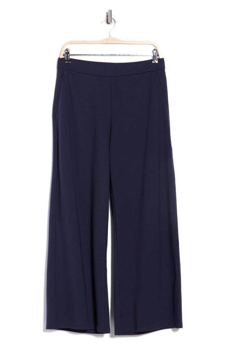 Eileen Fisher Ponte Wide Leg Pants, Alternate, color, Ink