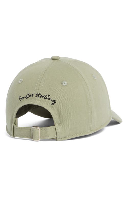 Frasier Sterling Embroidered Martini Bow Baseball Cap In Green