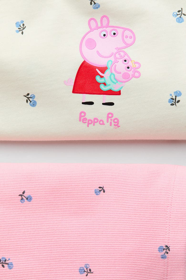 2-piece Printed Cotton Set, Alternate, color, Pink/Peppa Pig