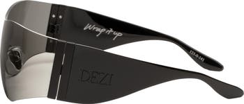 Wrap It Up 141mm Rimless Shield Sunglasses