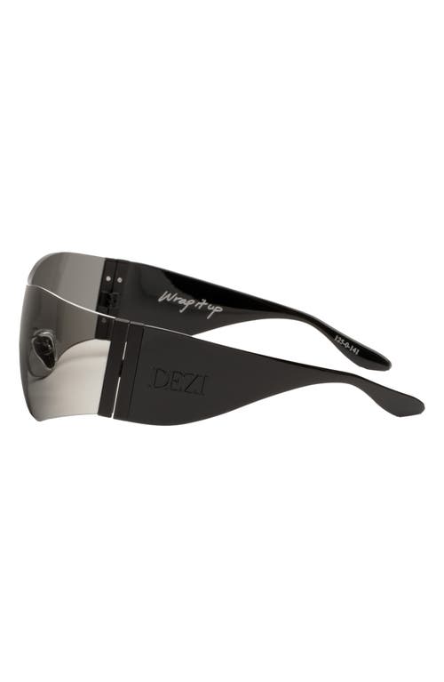 Dezi Wrap It Up 141mm Rimless Shield Sunglasses