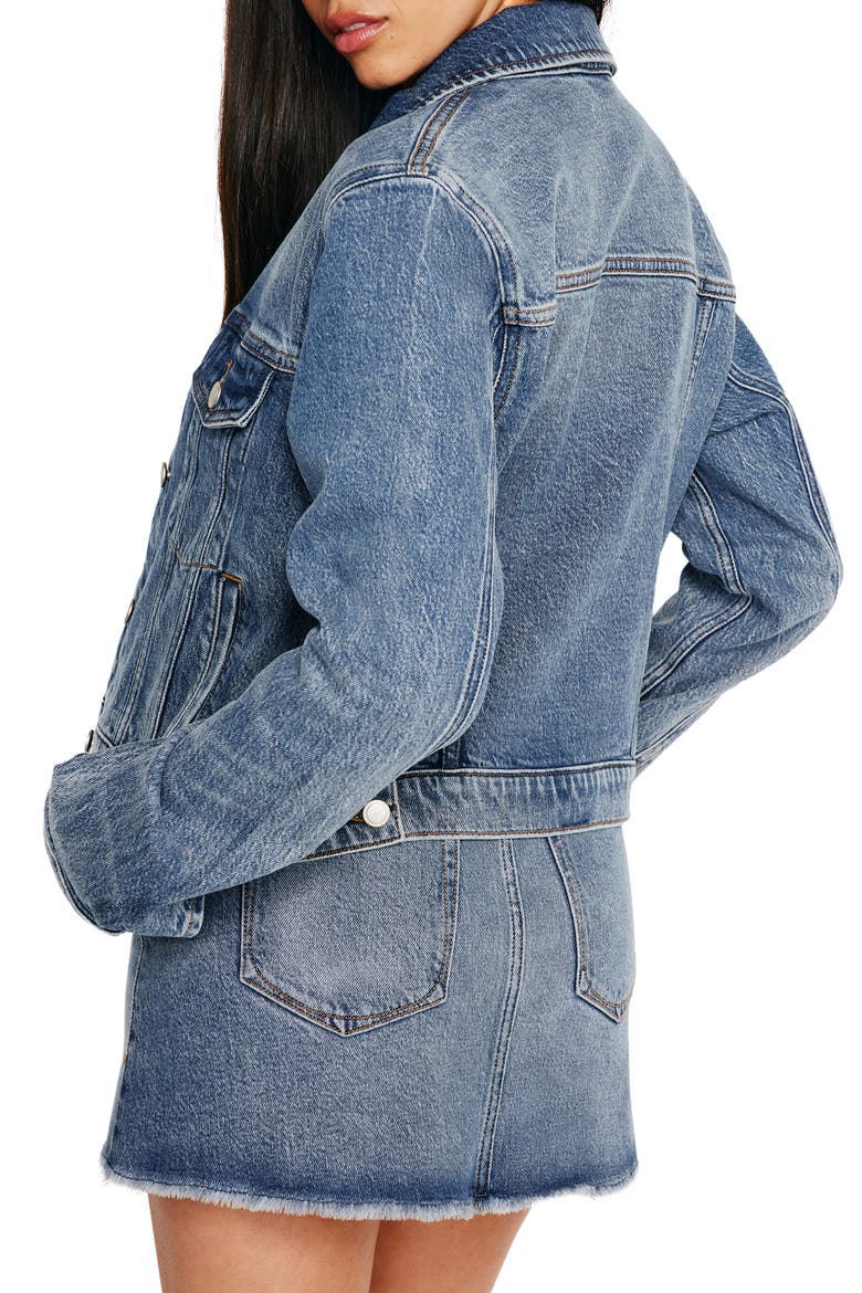 Committed to Fit Denim Jacket, Alternate, color, INDIGO734
