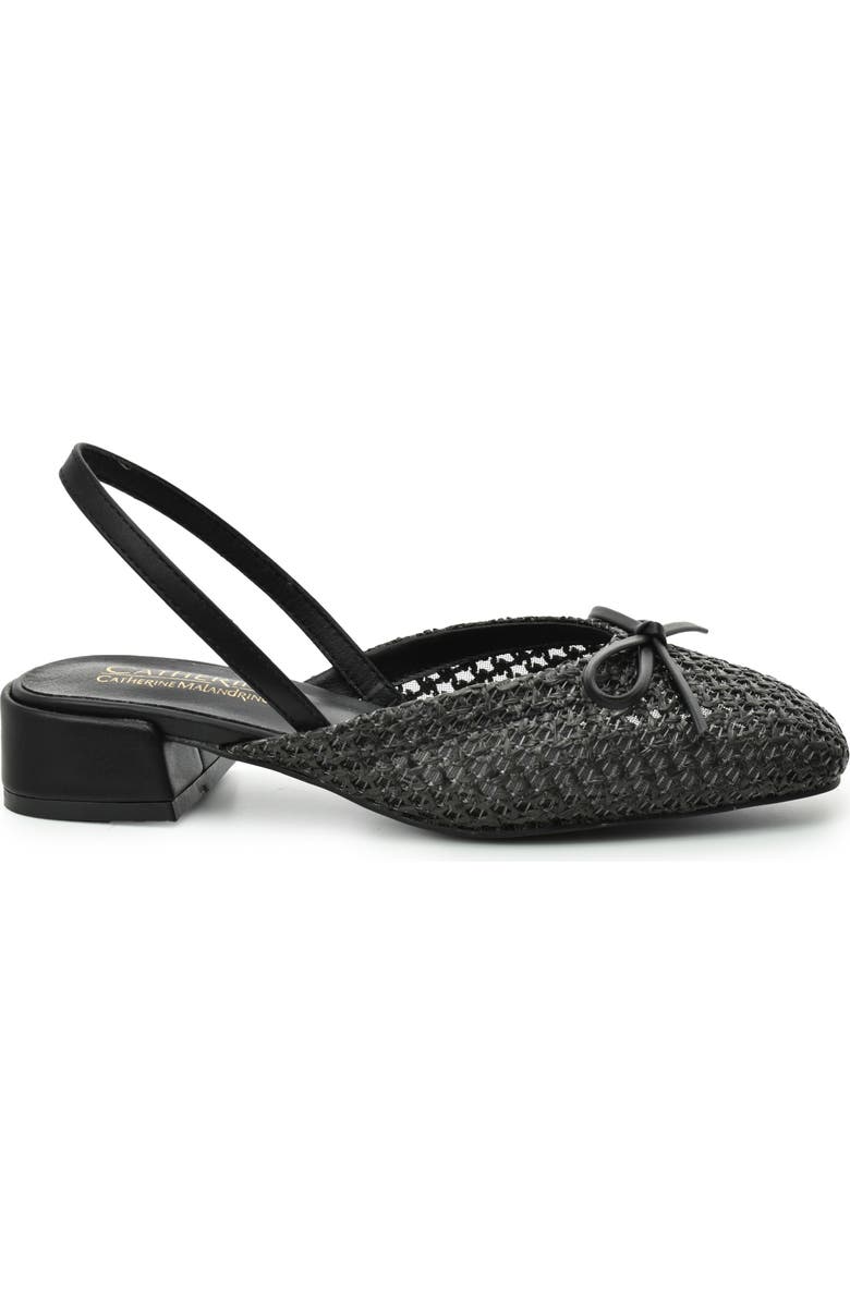 Catherine Catherine Malandrino Slingback Raffia Mule Flat, Alternate, color,