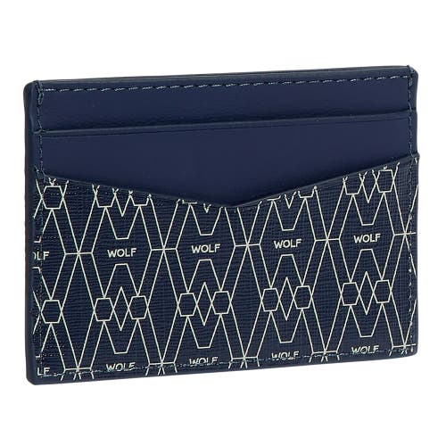 Wolf Men's Signature Cardholder In Blue