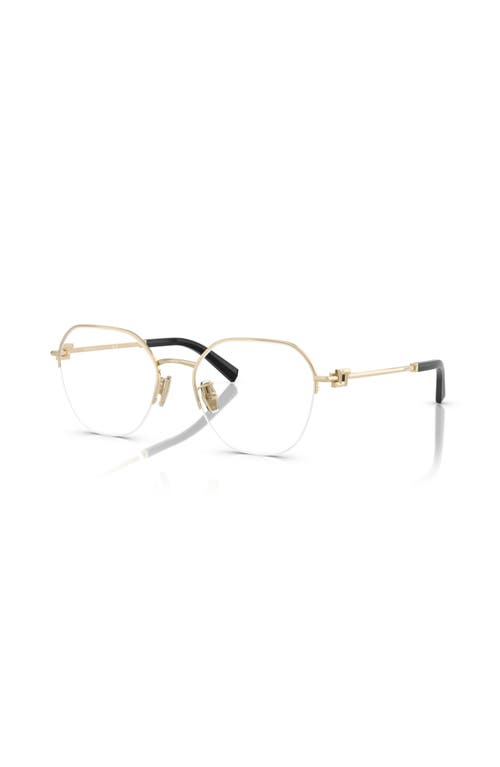 Tiffany & Co . 53mm Round Optical Glasses In Gold