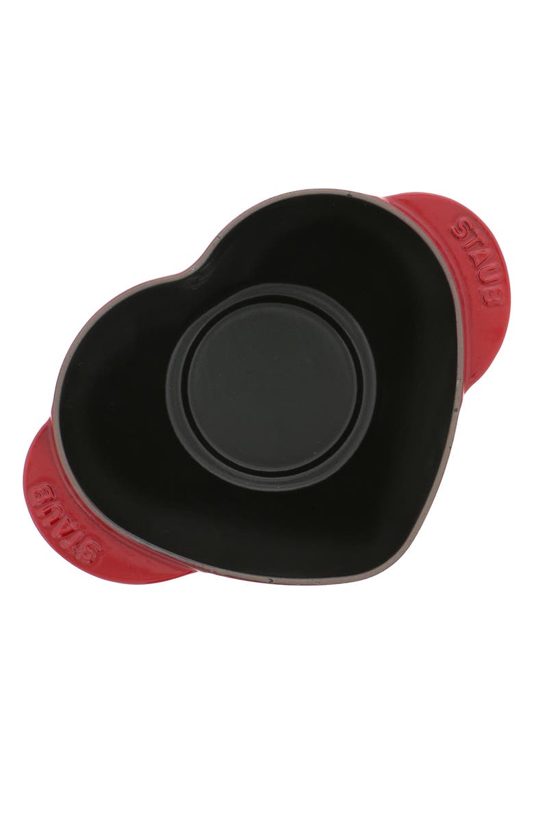 Staub 1.75-Quart Enameled Cast Iron Heart Baking Dish, Alternate, color, Cherry