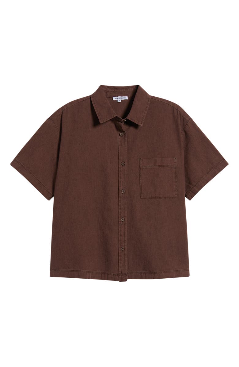 Brooklyn Industries French Button-Up Shirt, Main, color, French Roast