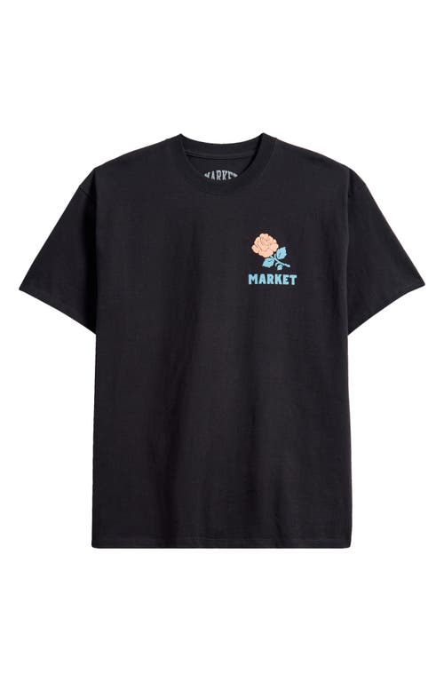 Market Well Wishes Graphic T-shirt In Black