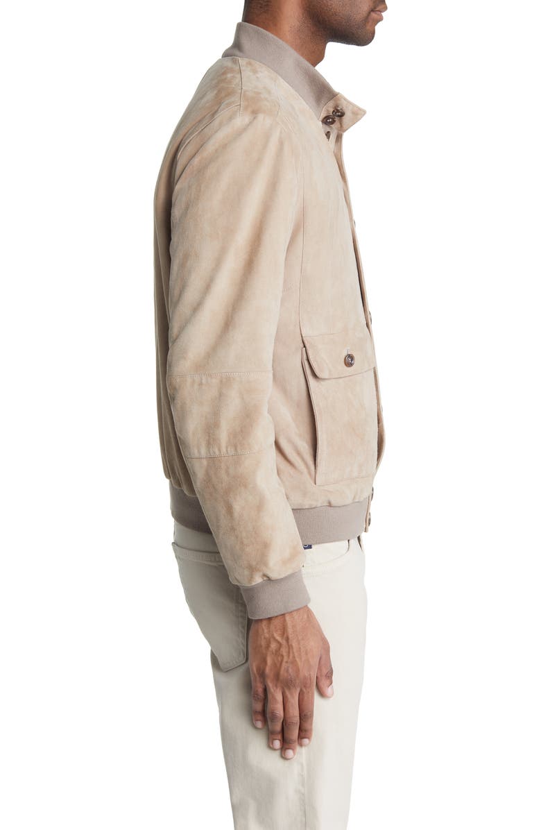 Jack Victor Leon Suede Bomber Jacket, Alternate, color, 