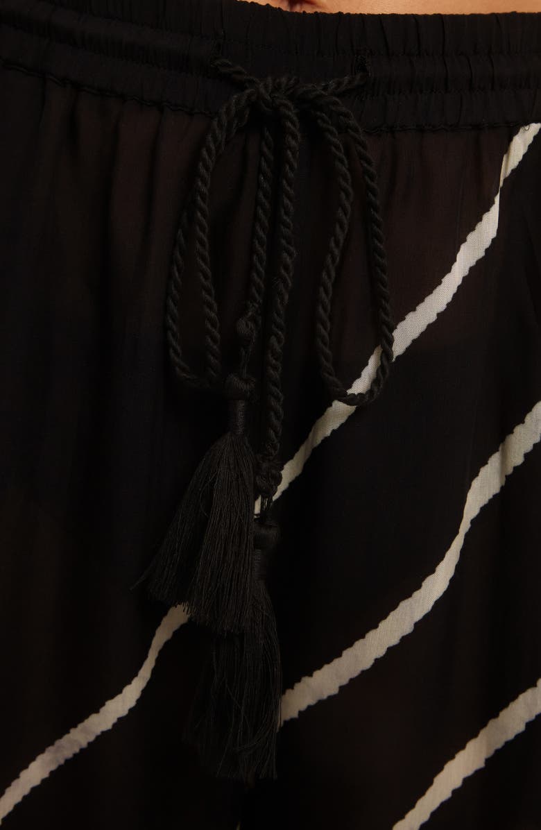 Trina Turk Net Stripe Wide Leg Cover-Up Pants, Alternate, color, 