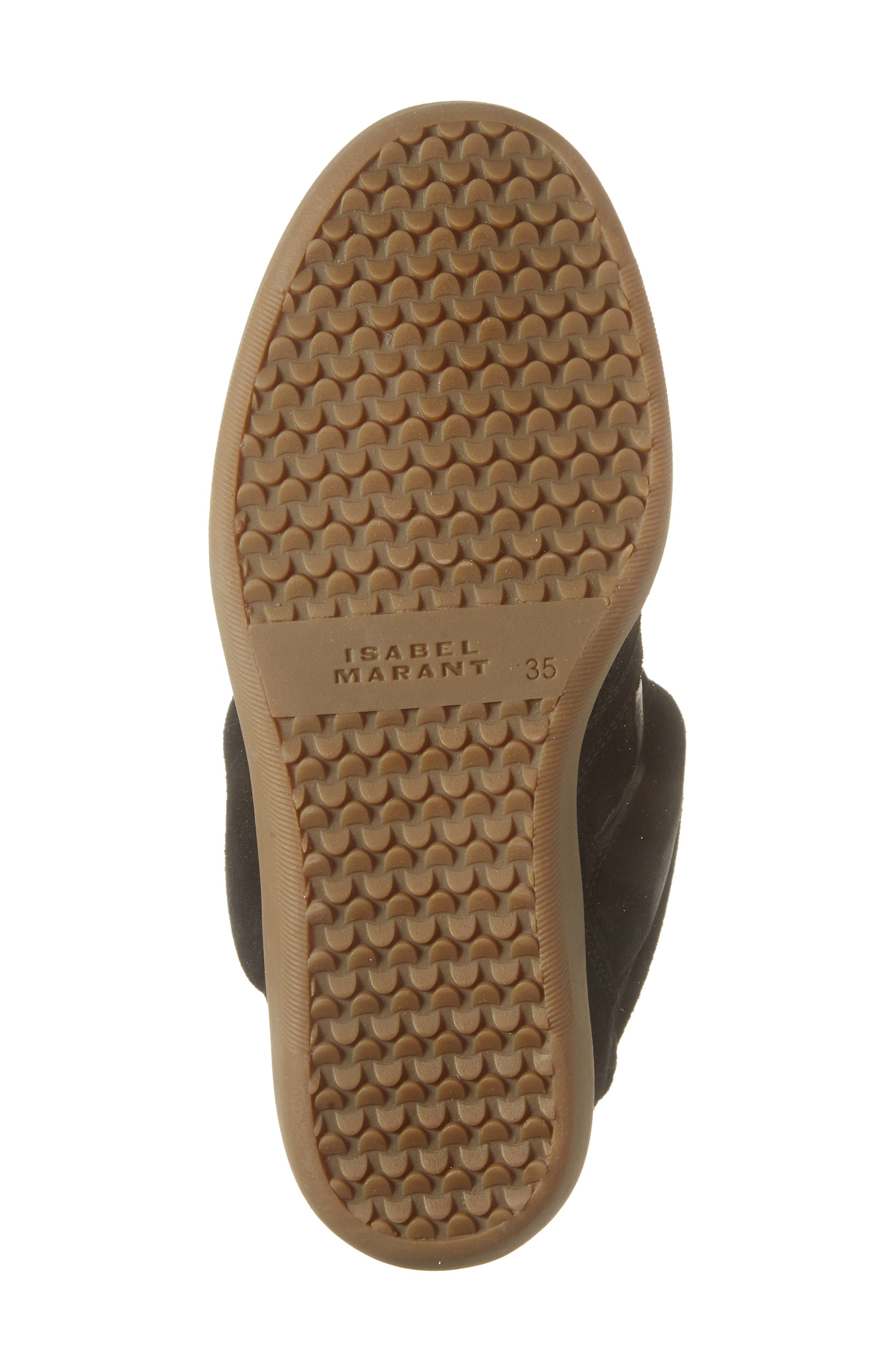Isabel Marant Bekett Hidden Wedge High Top Sneaker, Alternate, color, Black