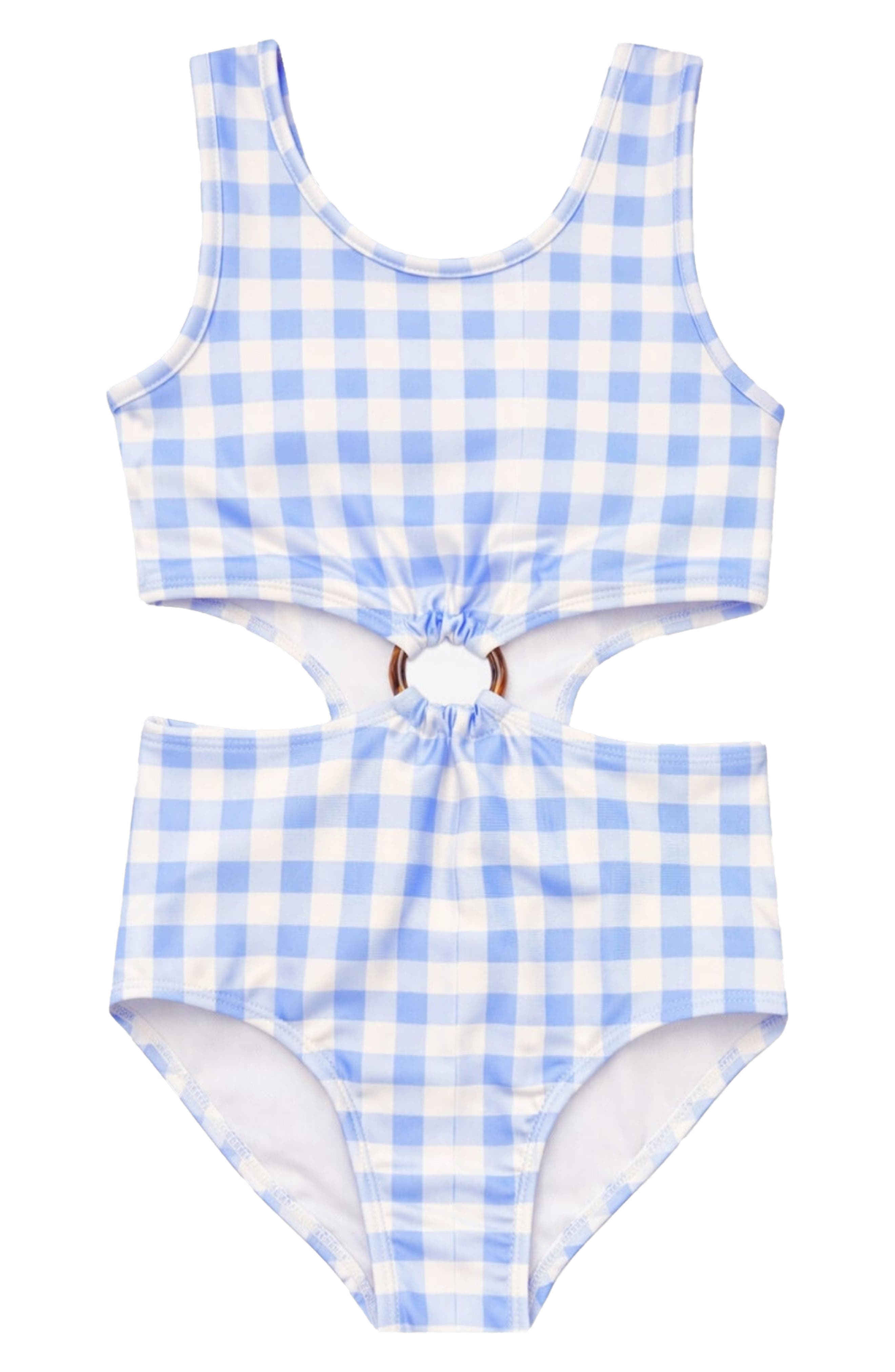 Kids' Ring Cutout One-Piece Swimsuit