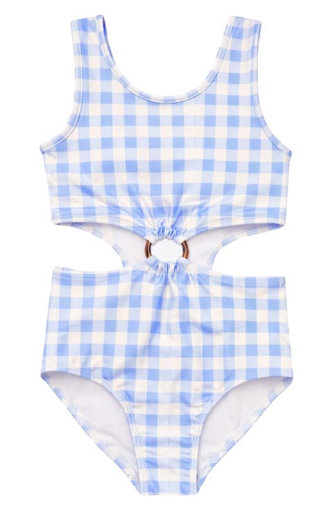 Kids' Ring Cutout One-Piece Swimsuit