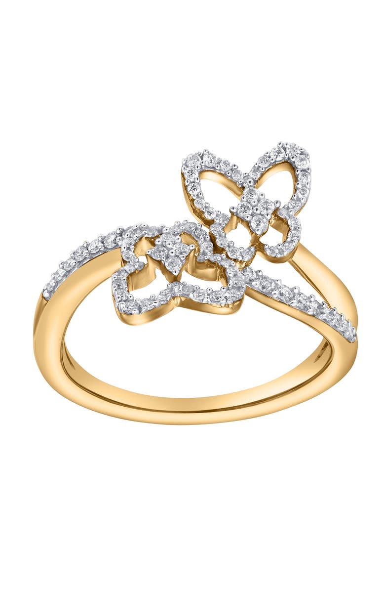 LuvMyJewelry Elarisse Flutter Diamond Ring 0.30ct 14K Gold, Alternate, color, 14K White Gold
