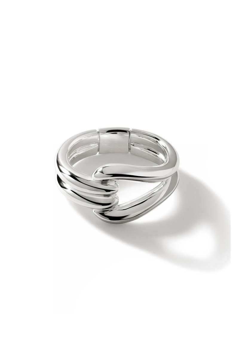 Surf Link Ring, Main, color, SILVER