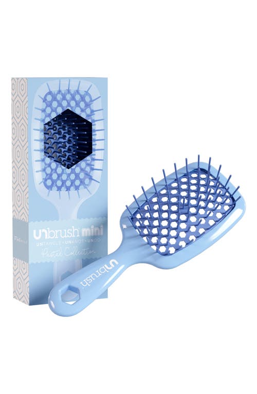 Unbrush Detangling Hair Brush Mini Pastel Collection In Blue