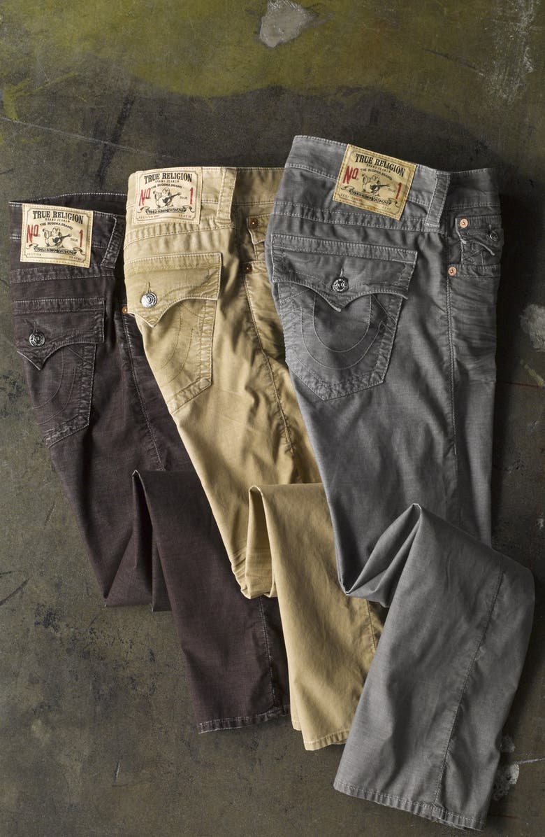 True Religion Brand Jeans 'Ricky' Straight Leg Corduroy Pants, Alternate, color, 