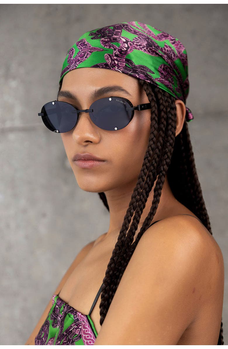 Monzlapur Silk Snake Scarf, Alternate, color, Magenta X Jade