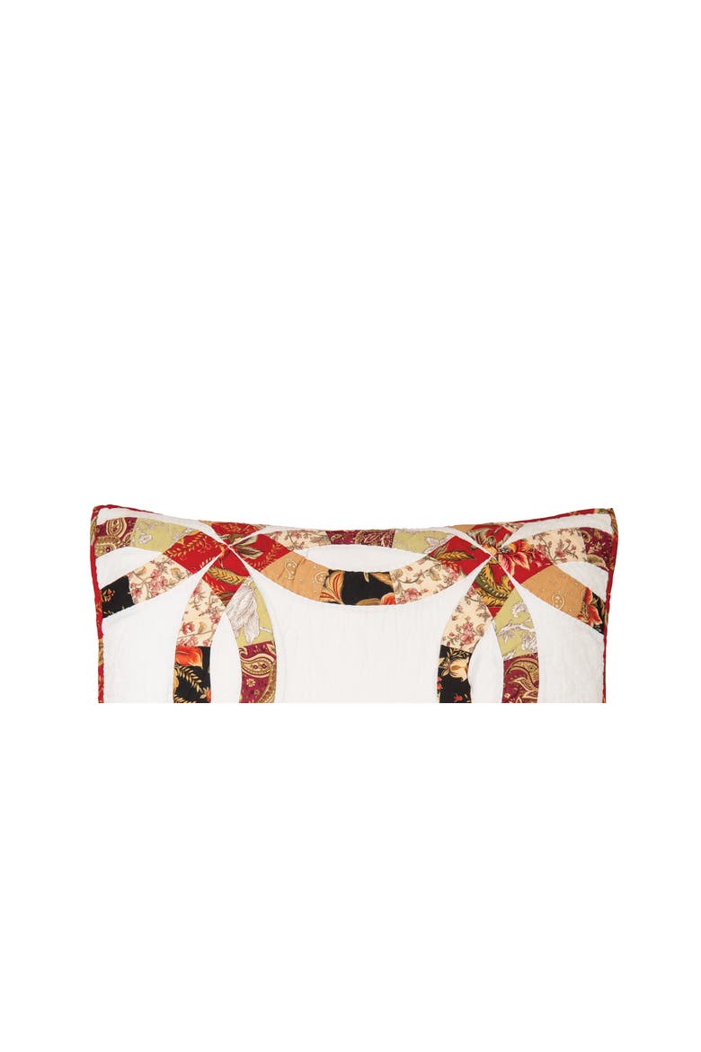 Colleen's Wed Ring Std Pillow Sham, Alternate, color, Red