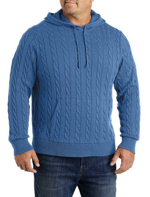 Big & Tall Cable Knit Hoodie