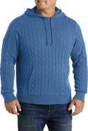 Brooks Brothers Big & Tall Cable Knit Hoodie