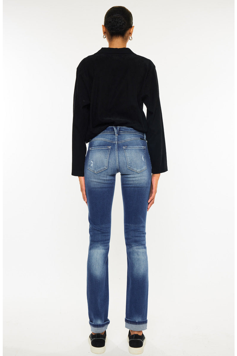 Eternity Mid Rise Slim Straight Leg Jeans, Alternate, color, Medium Wash