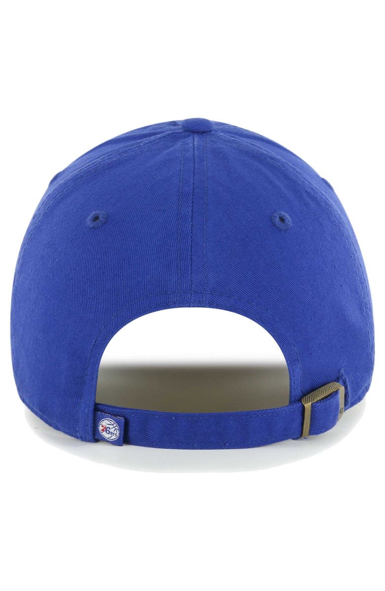 '47 Men's '47 Royal Philadelphia 76ers Core Wordmark Clean Up Adjustable Hat, Alternate, color, 
