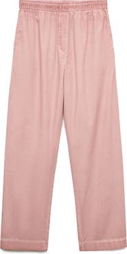 MANGO Garment-Dyed Cotton Pajama Pants