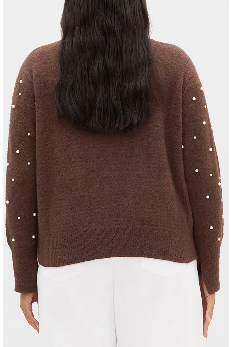 Pearly Gate Sweater, Alternate, color, CHOCOLATE