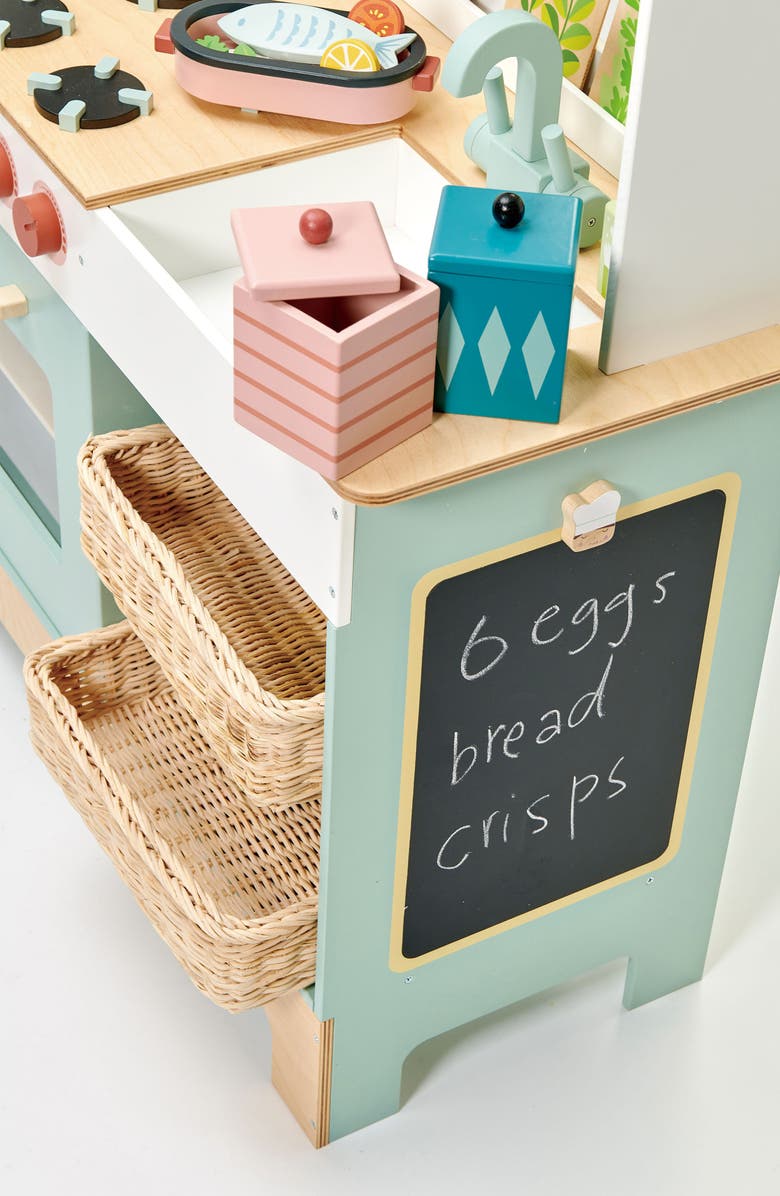 Tender Leaf Toys Mini Chef Wooden Kitchen Range Playset, Alternate, color, Multi