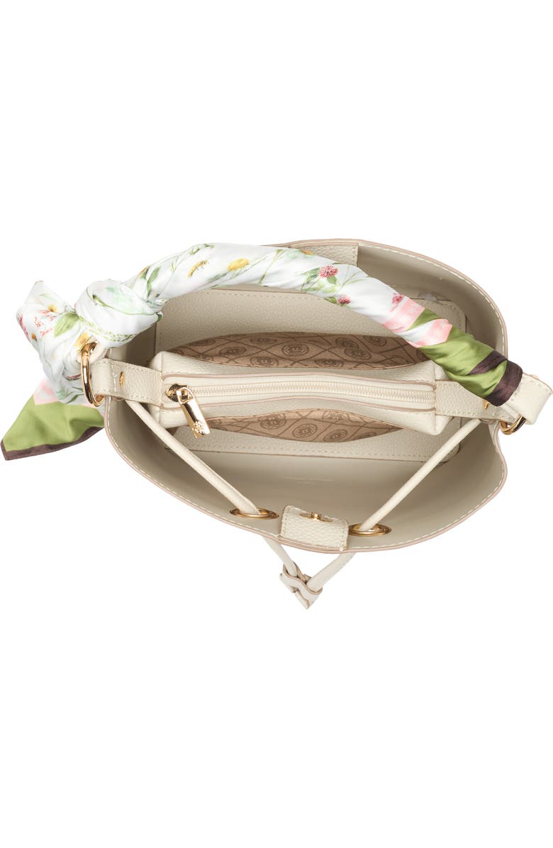 Nanette Lepore Convertible Bucket Bag, Alternate, color, Rice-Sanctuary Garden