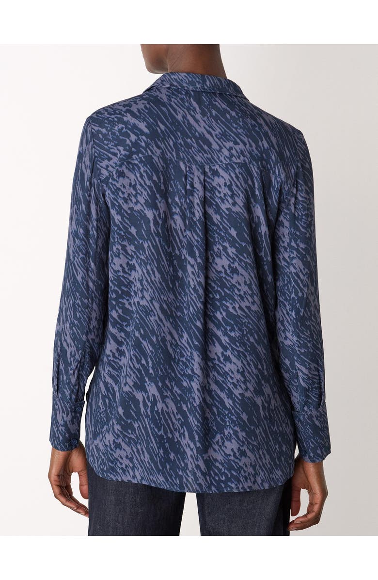 Whistles Abstract Marks Collared Shirt, Alternate, color, Blue