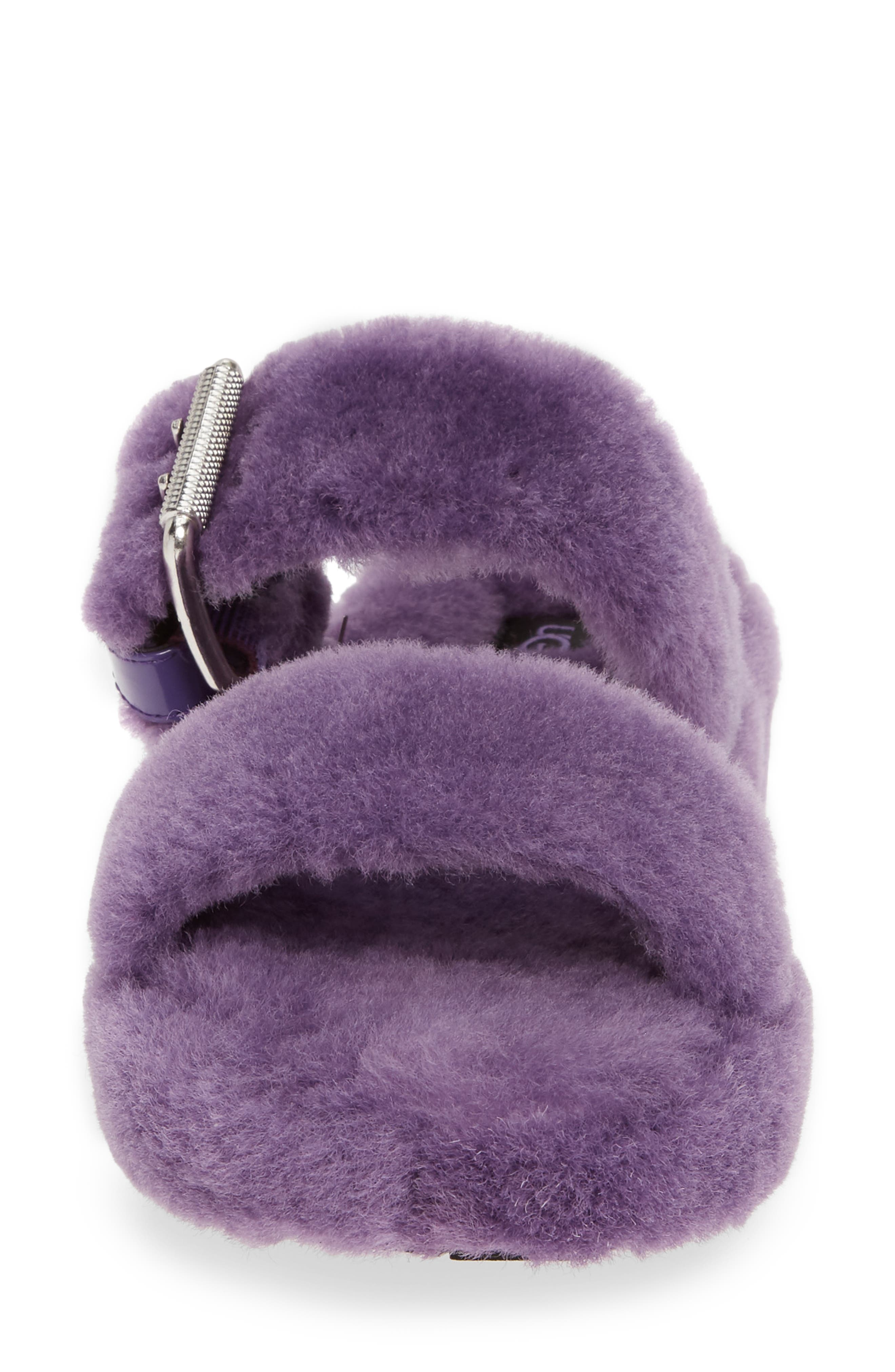 UGG<sup>®</sup> Fuzz Yeah Genuine Shearling Slide, Alternate, color, 