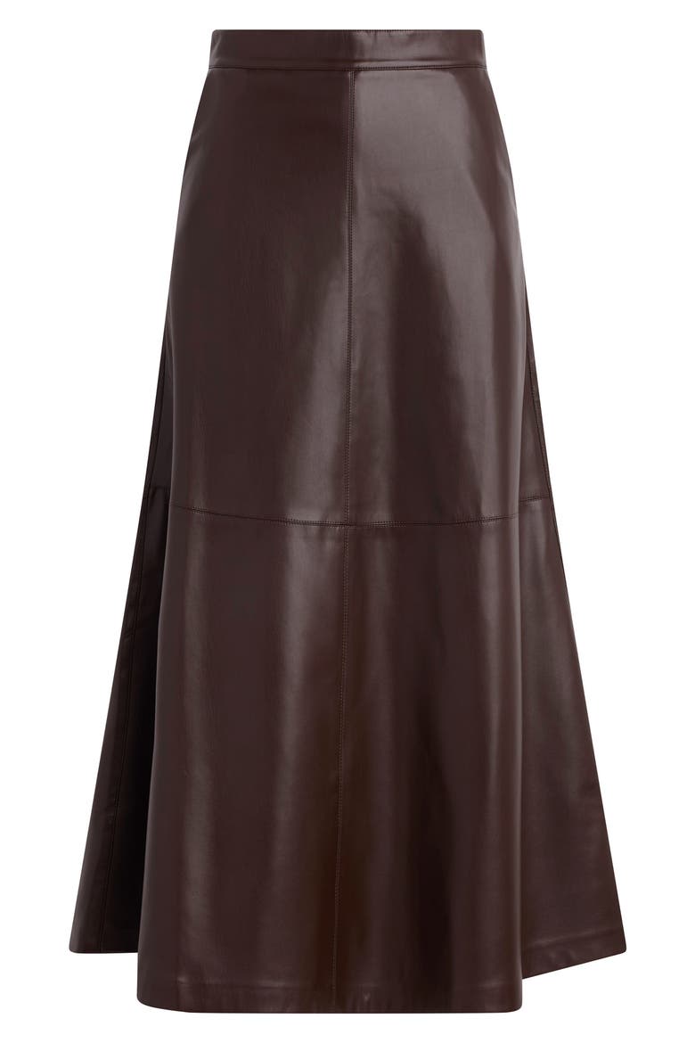 The Tavi Faux Leather Maxi Skirt, Alternate, color, DARK CHOCOLATE