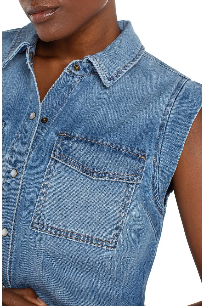 Sleeveless Denim Shirt, Alternate, color, POLO