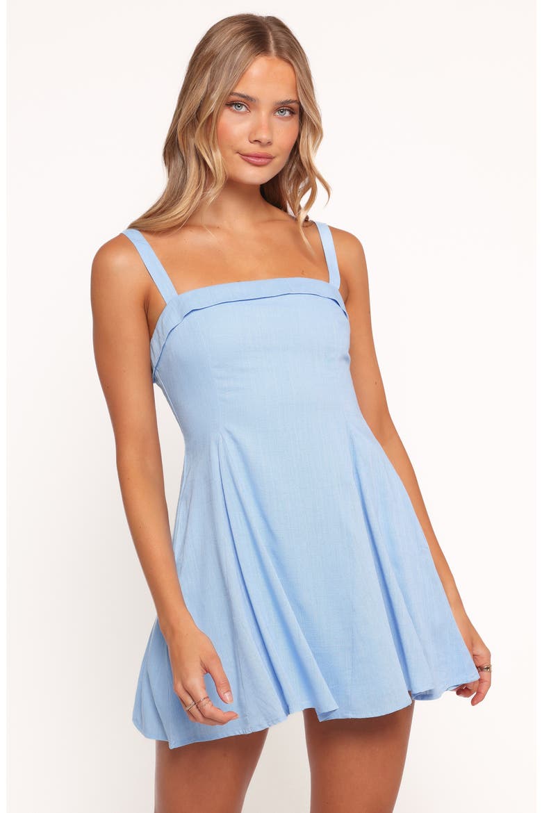Caitlin Fit & Flare Minidress, Alternate, color, PERIWINKLE