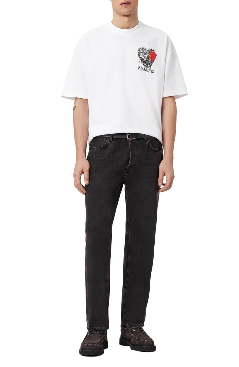 AllSaints Chaste Graphic T-Shirt, Alternate, color, Optic White