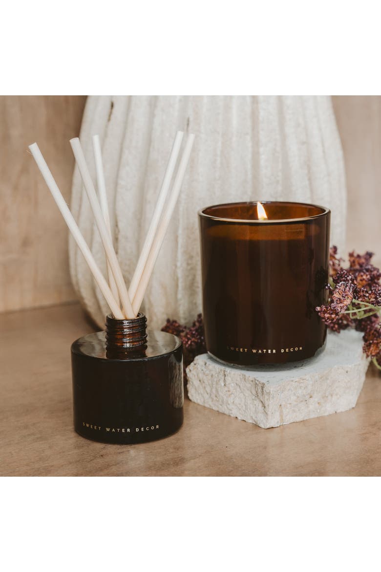 Amber Glass Fall Reed Diffuser, Alternate, color, Warm and Cozy