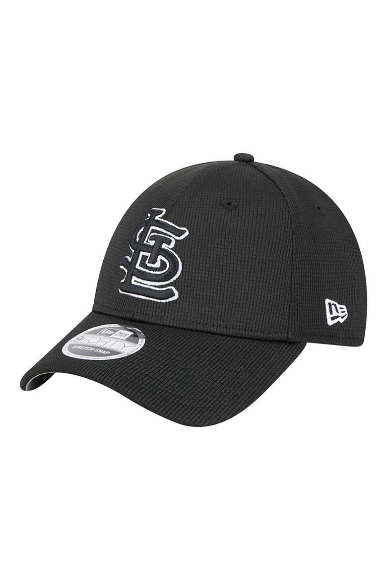 Men's New Era Black St. Louis Cardinals Pivot 9FORTY Adjustable Hat, Main, color, Black