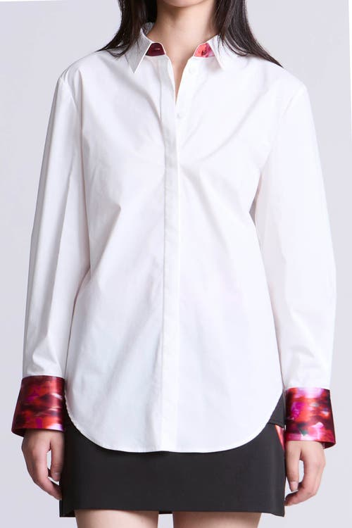 Bcbg Oversize Shirt In White