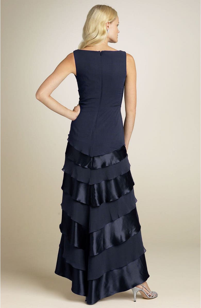 Tadashi Shoji Tadashi Long Tier Dress, Alternate, color, 