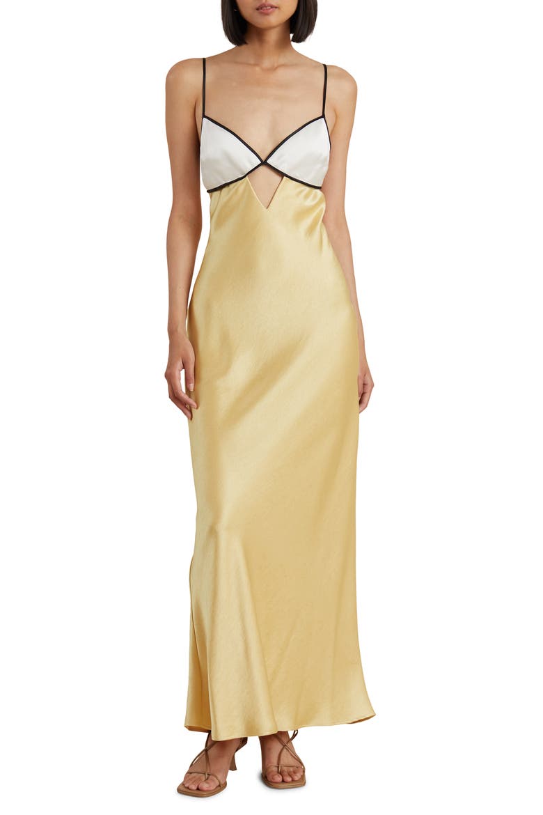 Bec + Bridge Nadia Cutout Satin Maxi Dress (Women)