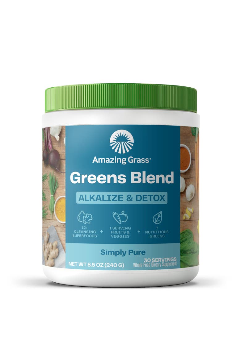 Greens Blend Smoothie Mix with Super Greens, Beet Root Powder, Digestive Enzymes, Prebiotics, and Probiotics, 30 Servings, Main, color, None
